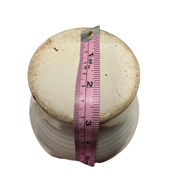 Vase Art Pottery Abstract Floral Stoneware Vintage Volup Handmade Flower Fairy - Picture 5 of 12